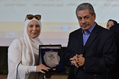 In pictures.. Beni Suef University celebrates the good deeds and honors Dr. Abla Al-Kahlawi